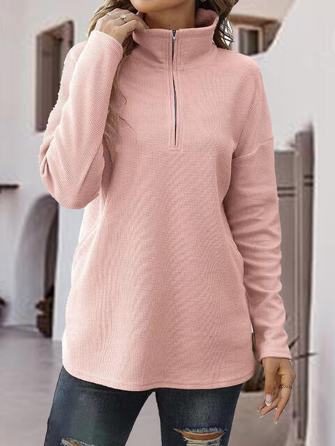 10.3  Half-Zip Drop Shoulder Sweatshirt