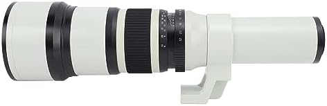 Camera Prime Lenses, Téléobjectif de Téléobjectif de Téléobjectif MC Anti -Ghosting 500 Mm Verre Optique Focale pour Un Cadre sans intégralité (White) – Image 7