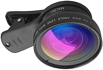 DIYEAH 1 Ensemble Objectif Mobile Angle et Macro Ensemble de Lenses Extérieurs pour Smartphone Compatible Plupart des Appareils