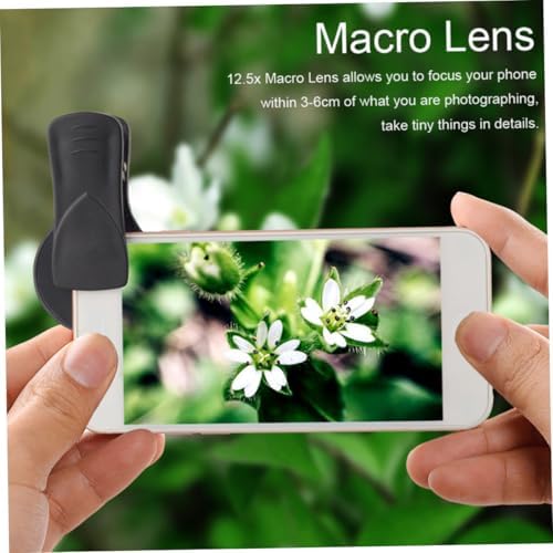 DIYEAH 1 Ensemble Objectif Mobile Angle et Macro Ensemble de Lenses Extérieurs pour Smartphone Compatible Plupart des Appareils – Image 2