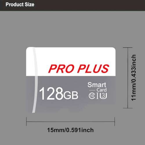 Lot de 2 Carte Mémoire 128 Go avec Adaptateur, Carte Mémoire TF Haute Vitesse, UHS-I, A1, C10, Carte TF pour Tablette/Téléphone/Appareil Photo/Autoradio/Enregistreur de Conduite (TF183 128 Go) – Image 7