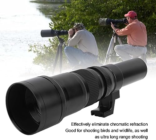Témisme de Téléobjectif Prime, Réfractoscope Achromatique Anti-fantôme Verre Optique Prime Lenses avec Adaptateur T2 NEX pour la Caméra sans Miroir à Cadre Complet (Black) – Image 5